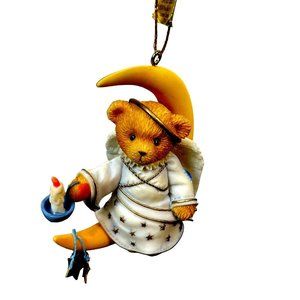 ANGEL SITTING ON MOON 2000 Cherished Teddies Hanging Ornament #706663
